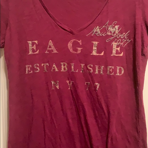 American Eagle V-Neck Tee - Picture 2 of 4